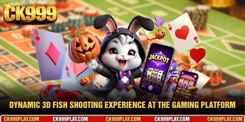 Dynamic 3D fish shooting experience at the gaming platform