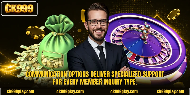Communication options deliver specialized support for every member inquiry type. 