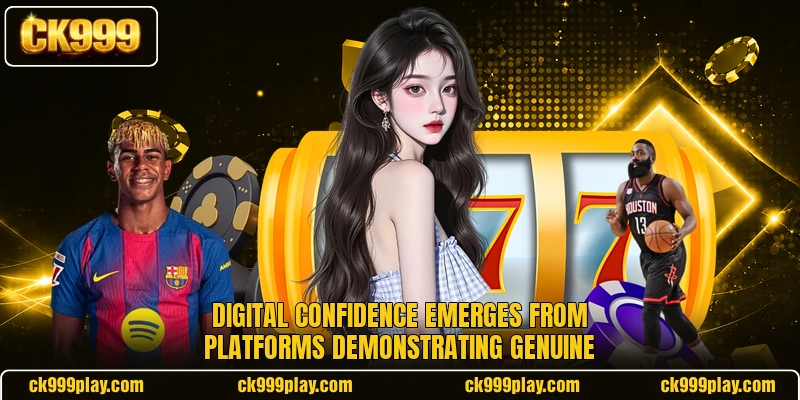 Digital confidence emerges from platforms demonstrating genuine