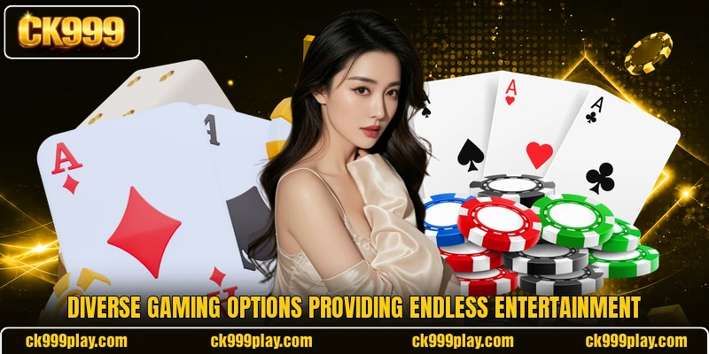 Diverse gaming options providing endless entertainment